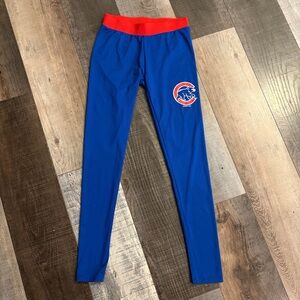 Chicago Cubs Fanatics MLB Logo Leggings Blue Red Women’s Small